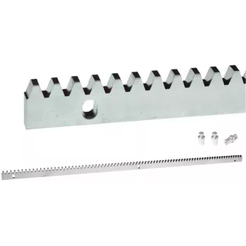 Cremaheira PSG Premium 60.051 para portões de correr - placa base 8 mm, módulo M4, 1 metro, aço galvanizado
