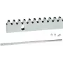 Cremaheira PSG Premium 60.051 para portões de correr - placa base 8 mm, módulo M4, 1 metro, aço galvanizado