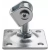 Dobradiça ajustável para portão PSG 61.018.01 com placa 80x80x3mm - rosca M16 (argola galvanizada)