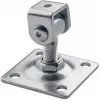 Dobradiça ajustável para portão PSG 61.018.01 com placa 80x80x3mm - rosca M16 (argola galvanizada)