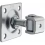 Dobradiça ajustável para portão PSG 61.018.01 com placa 80x80x3mm - rosca M16 (argola galvanizada)