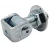 Dobradiça para soldar PSG 61.013.01 - rosca M20 (ajustável, argola galvanizada)