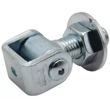 Dobradiça para soldar PSG 61.013.01 - rosca M20 (ajustável, argola galvanizada)