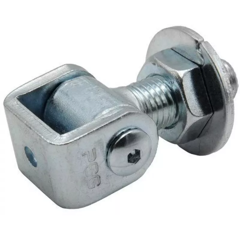 Dobradiça para soldar PSG 61.013.01 - rosca M20 (ajustável, argola galvanizada)