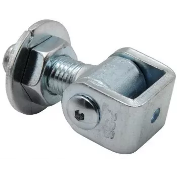 Dobradiça para soldar PSG 61.013.01 - rosca M20 (ajustável, argola galvanizada)