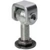 Dobradiça para soldar PSG 61.012.01 - rosca M16 (ajustável, argola galvanizada)