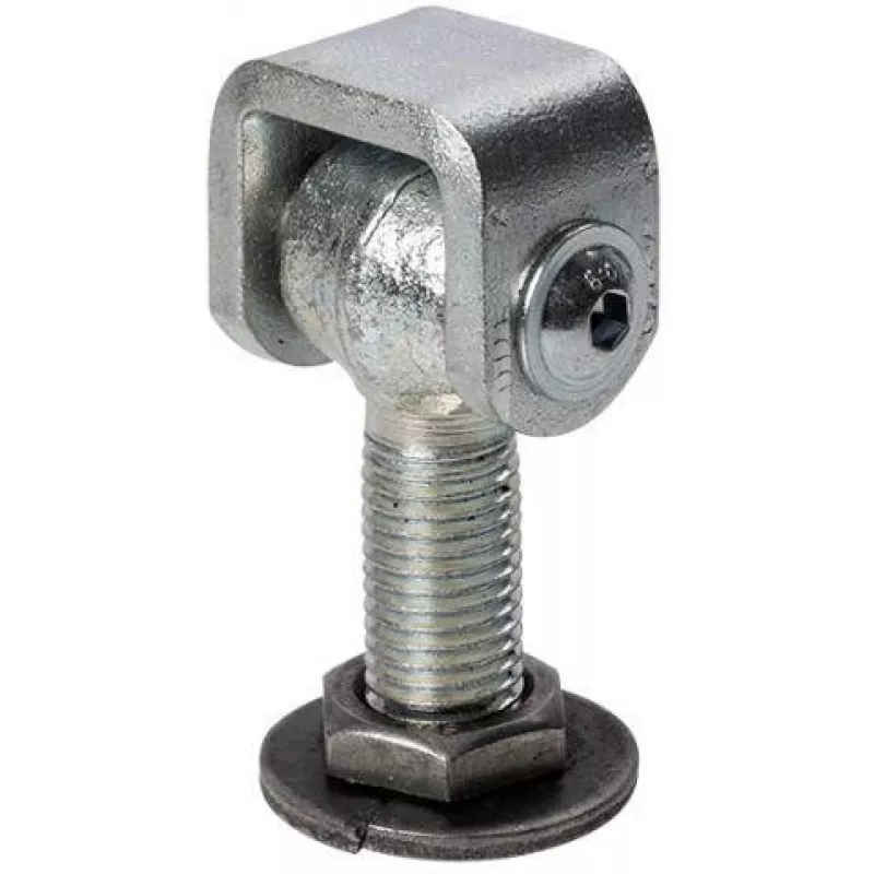 Dobradiça para soldar PSG 61.012.01 - rosca M16 (ajustável, argola galvanizada)