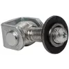 Dobradiça para soldar PSG 61.012.01 - rosca M16 (ajustável, argola galvanizada)