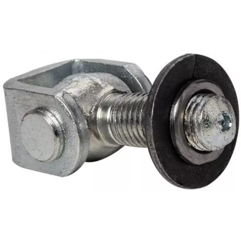 Dobradiça para soldar PSG 61.012.01 - rosca M16 (ajustável, argola galvanizada)