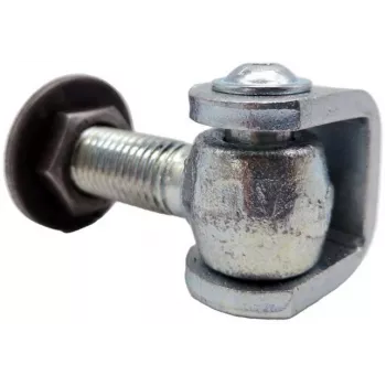 Dobradiça para soldar PSG 61.012.01 - rosca M16 (ajustável, argola galvanizada)