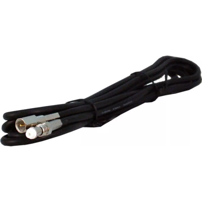 ROPAM AT-GSM-EXT3 ficha SMA para conector fêmea SMA cabo coaxial de extensão RG174 3m preto