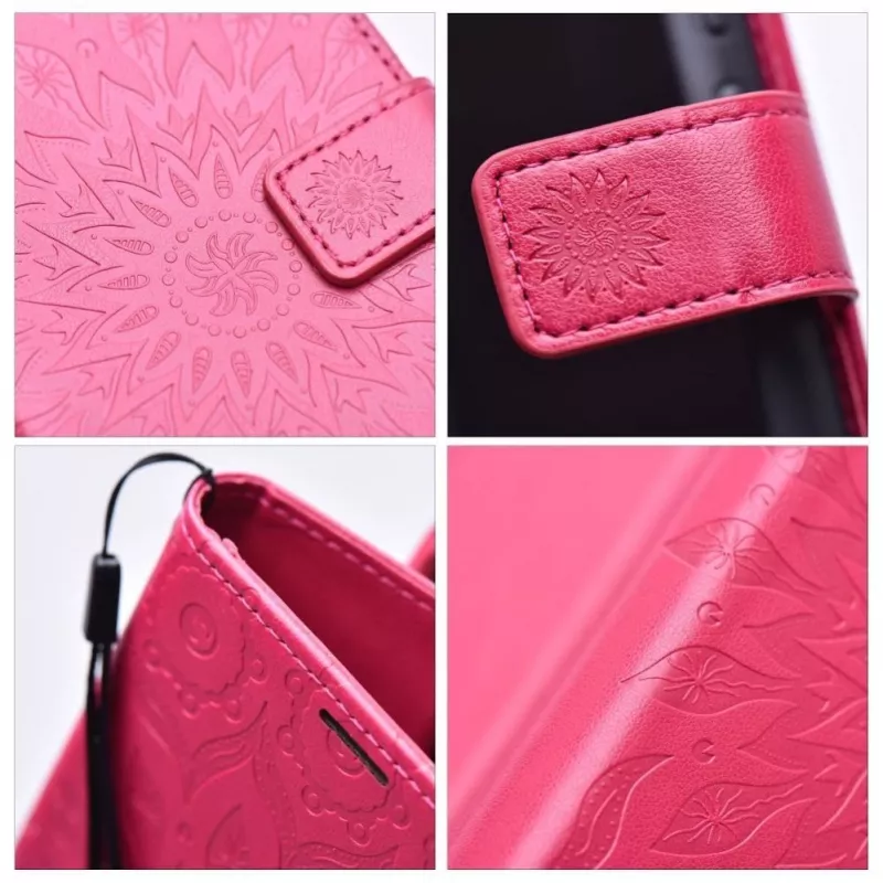 OEM capa flip para iPhone 17 / 18 Mezzo Book Mandala magenta
