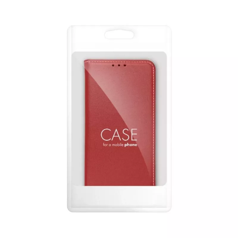 OEM capa flip para iPhone 17 Pro / 18 Pro Smart Pro Book couro bordô