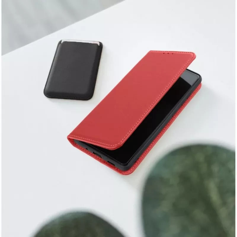 OEM capa flip para iPhone 17 Pro / 18 Pro Smart Pro Book couro bordô