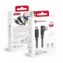 Forcell F-Energy CC-1Deg cabo USB-C para USB-C 100W PD QC4.0 5A 2m preto 90° angular