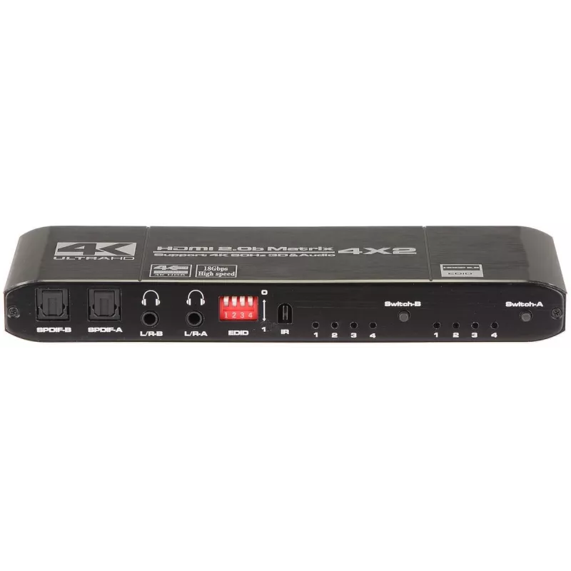 Comutador HDMI 4x2 matriz 4K@30Hz HDMI-SW-4/2-MATRIX