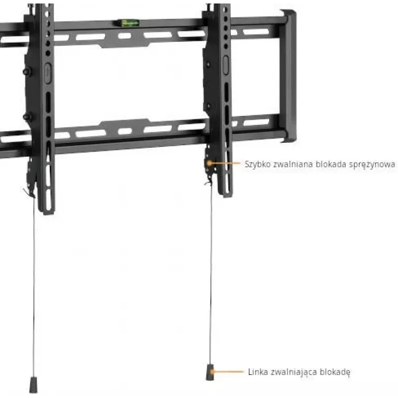 GETFORT GF-T3780-75 suporte de parede para TV inclinável para LED/LCD 37-80 polegadas, 75 kg, VESA 650x405 mm, preto