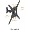 GETFORT GF-FM2365-30 suporte de TV totalmente articulado para LED/LCD 23-65 polegadas, 30 kg, VESA 400x400, preto