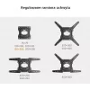 GETFORT GF-FM2365-30 suporte de TV totalmente articulado para LED/LCD 23-65 polegadas, 30 kg, VESA 400x400, preto