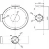 MITON MT-P1260 caixa de derivação de montagem à superfície 120x60x50mm IP65 cinzento claro