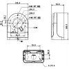 MITON MT-P204W caixa de derivação de montagem à superfície IP65 branco