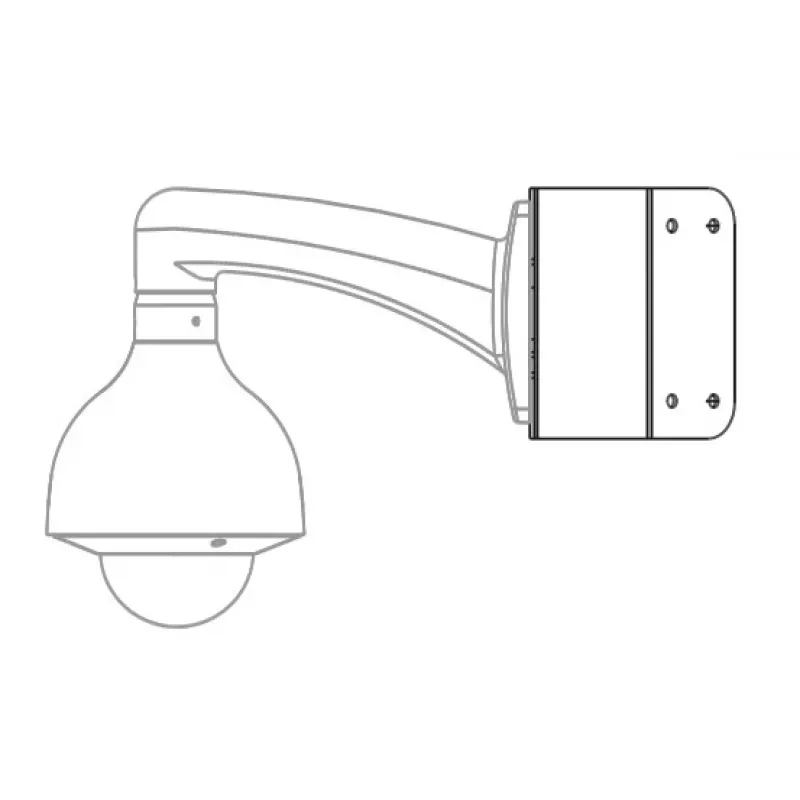 MITON MT-P151 suporte de montagem em canto para câmaras de vigilância, branco