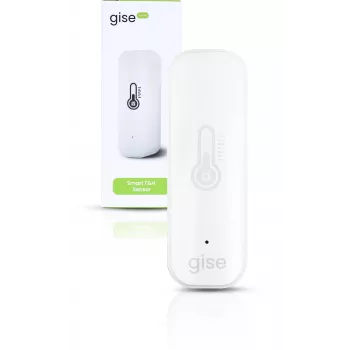 GISE Sensor inteligente de temperatura e humidade Wi-Fi branco | Tuya | GTHS-WF-01-W