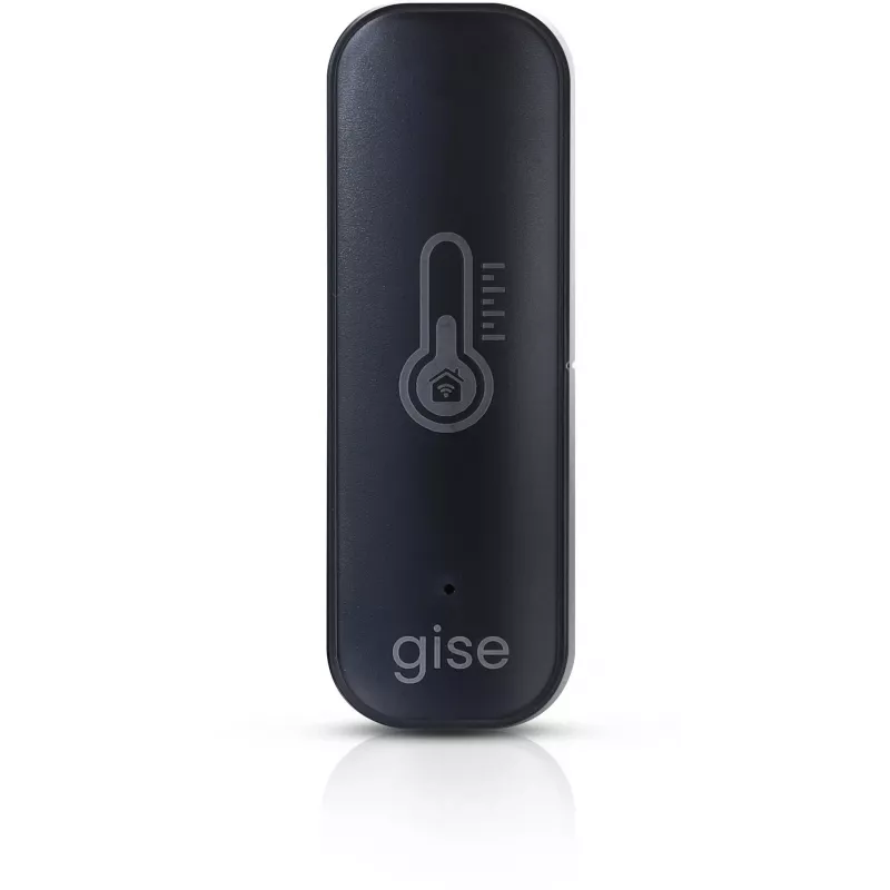 GISE Sensor inteligente de temperatura e humidade Wi-Fi preto | Tuya | GTHS-WF-01-B