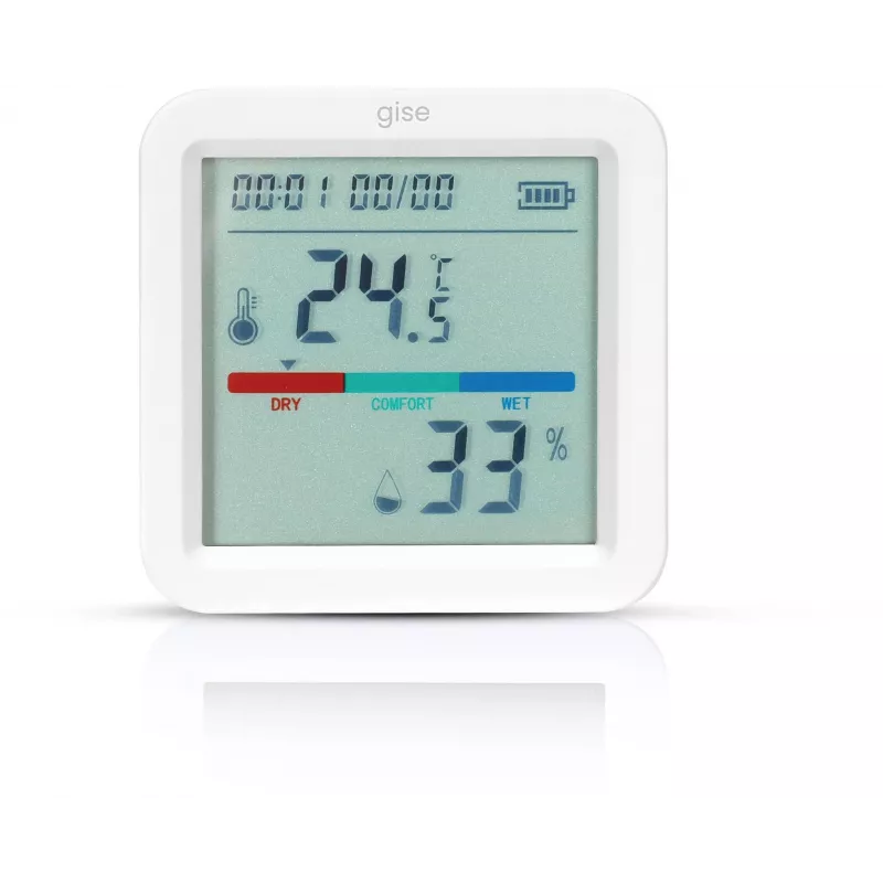 GISE Sensor inteligente de temperatura e humidade Wi-Fi Tuya GTHS-WF-02