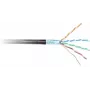GETFORT Cabo de rede Cat.6 F/UTP PVC interior, preto, 305m