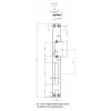 HARTTE OK-P4 barra plana longa para fechos elétricos, 3 mm, aberta