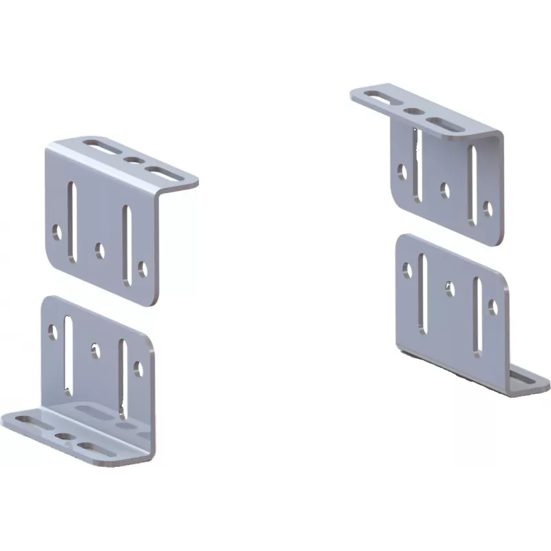 SAFE Base de montagem universal para motores de portão deslizante / conjunto de 4 suportes angulares ASM150-2