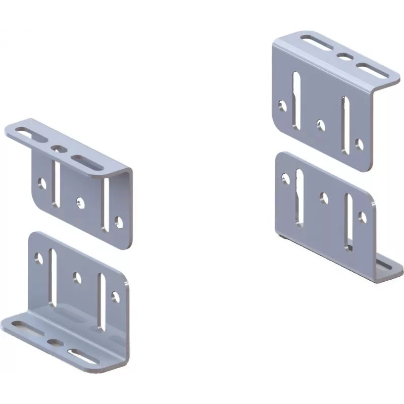 SAFE Base de montagem universal para motores de portão deslizante / conjunto de 4 suportes angulares ASM150-2