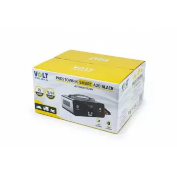 Carregador inteligente VOLT POLSKA 12V/24V 15A A20 preto