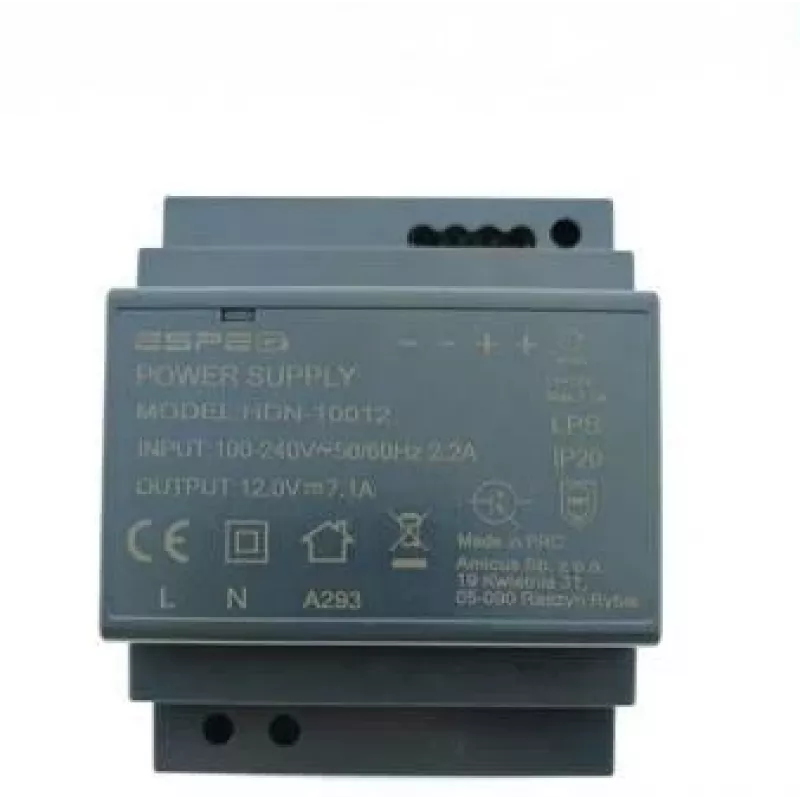 ESPE HDN-10012 Fonte de alimentação para calha DIN 12V 85W 7,1A