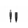 ESPE Cabo de extensão de alimentação DC 5,0m 2x0,5mm² Ficha DC para conector fêmea DC 2,1x5,5mm Preto