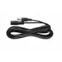 ESPE Cabo de extensão de alimentação DC 5,0m 2x0,5mm² Ficha DC para conector fêmea DC 2,1x5,5mm Preto