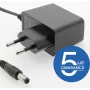 ESPE Fonte de alimentação 12V 2A 24W com ficha oca reta 5,5x2,1mm, 5 anos de garantia