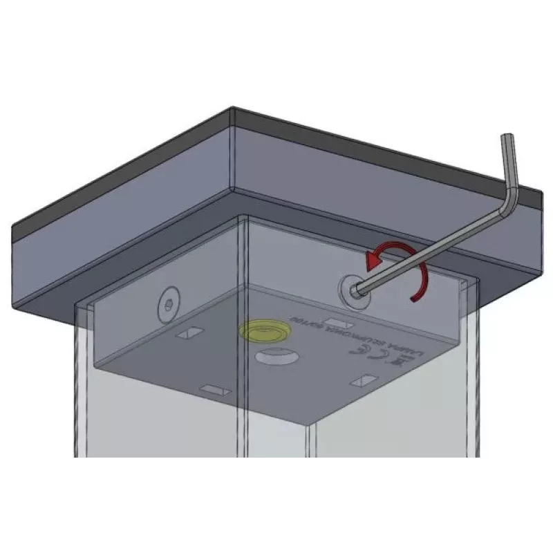 Lâmpada de aviso LED Proxima SŁUPKOWA Âmbar 12-230V AC/DC IP54