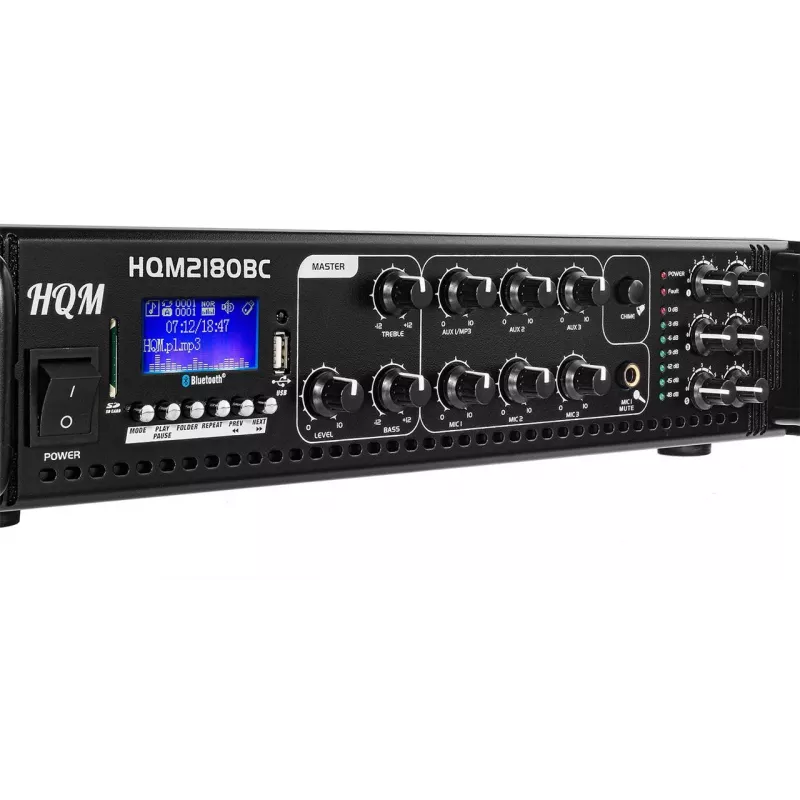 HQM 3407 Amplificador de rádio FM/MP3/BLUETOOTH 180W