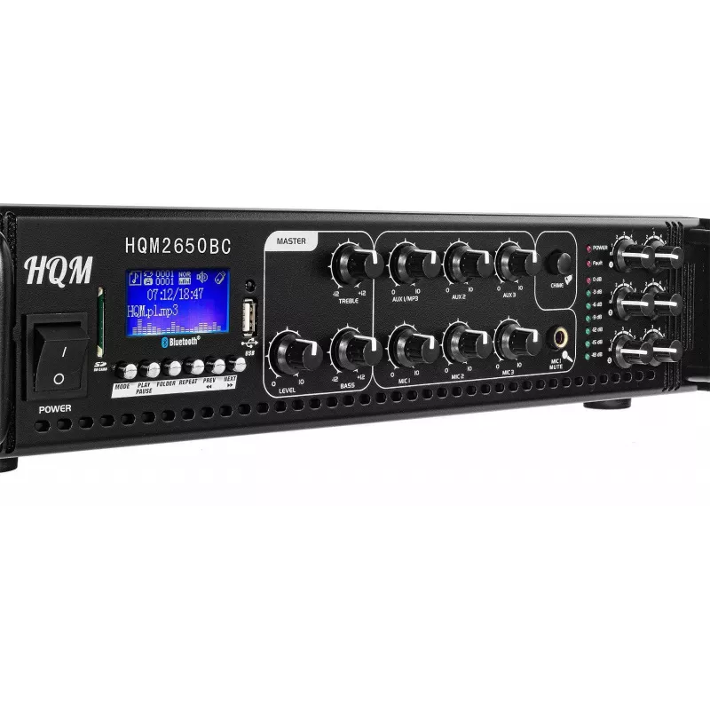 HQM HQM2650B Amplificador de rádio FM/MP3/BLUETOOTH 650W