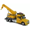 LEAN TOYS Camião grua telecomandado Pilot 2.4G Luzes Sons Amarelo