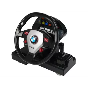 LEAN TOYS BMW M3 telecomandado Branco 2.4G Pilot com volante 1:18 Som Luzes