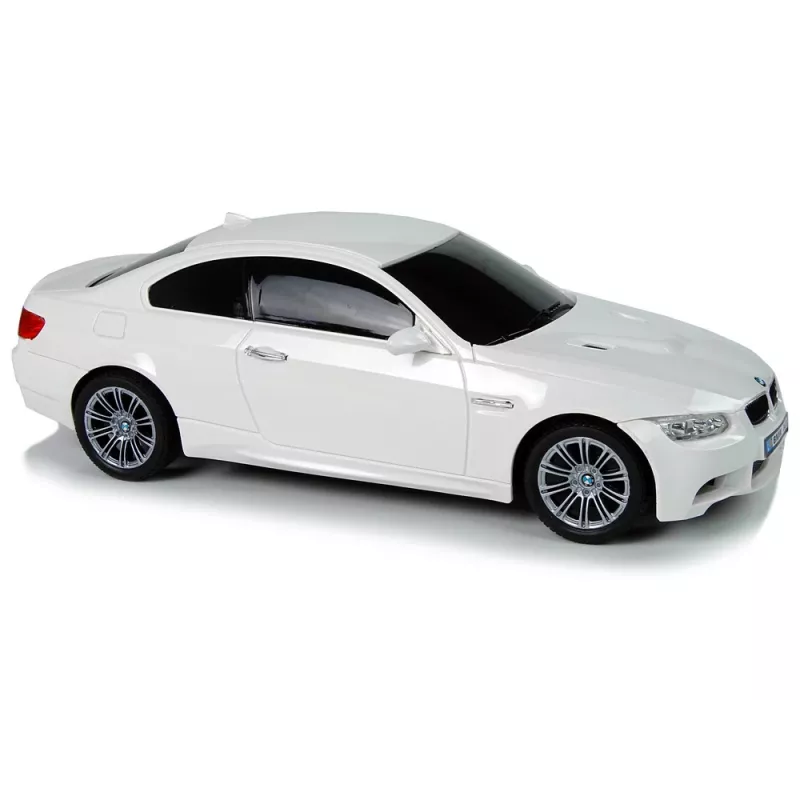 LEAN TOYS BMW M3 telecomandado Branco 2.4G Pilot com volante 1:18 Som Luzes