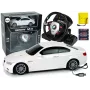 LEAN TOYS BMW M3 telecomandado Branco 2.4G Pilot com volante 1:18 Som Luzes