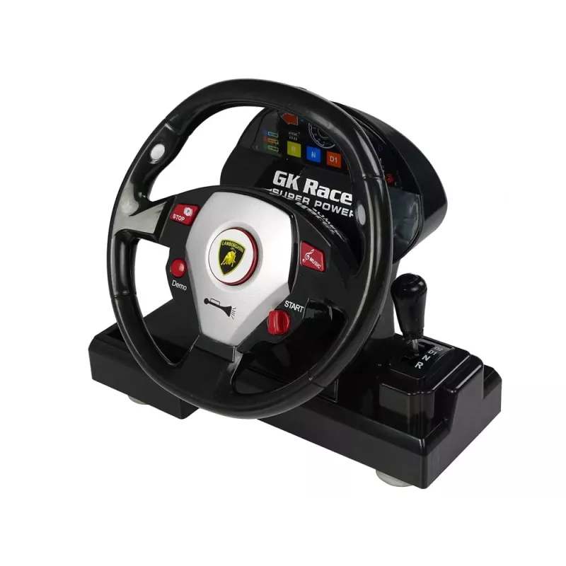LEAN TOYS Lamborghini Veneno Comando Amarelo 2,4 GHz Volante Carro RC com Som e Luz