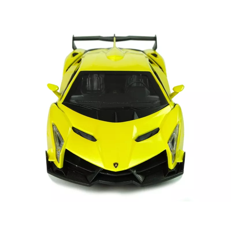 LEAN TOYS Lamborghini Veneno Comando Amarelo 2,4 GHz Volante Carro RC com Som e Luz