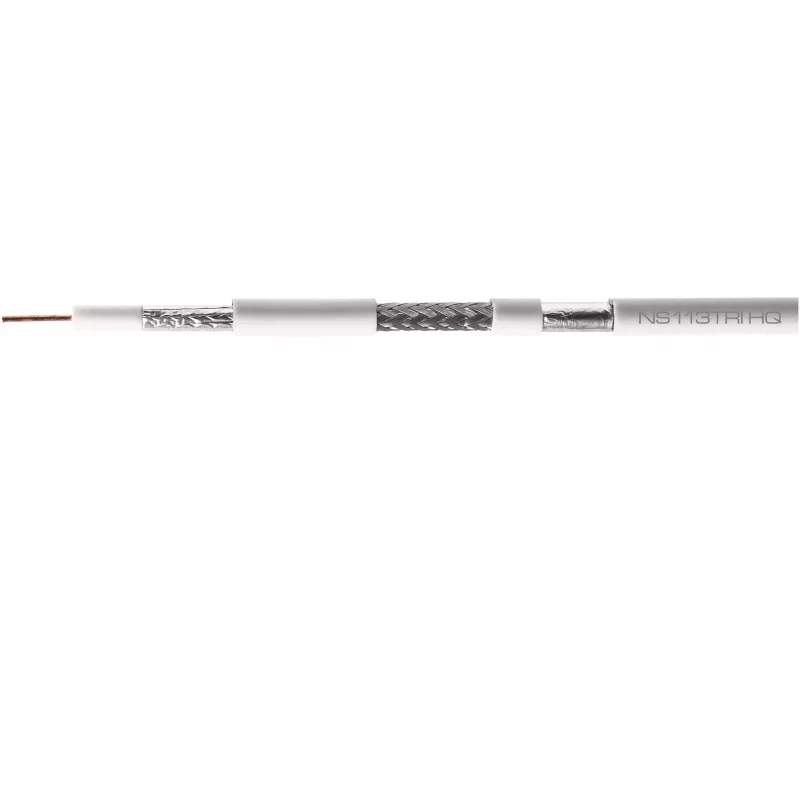 CONOTECH NS-113TRI HQ RG-6 Cabo Coaxial LSOH B2ca 500m Branco