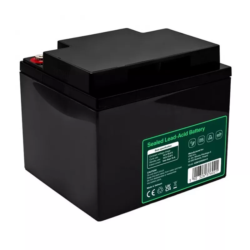 GREEN CELL AGM VRLA 12V 50Ah Bateria sem Manutenção para UPS, 197x166x170mm