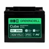 GREEN CELL AGM VRLA 12V 50Ah Bateria sem Manutenção para UPS, 197x166x170mm